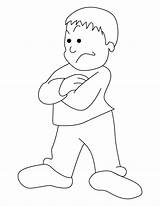 Angry Coloring Pages Kids sketch template