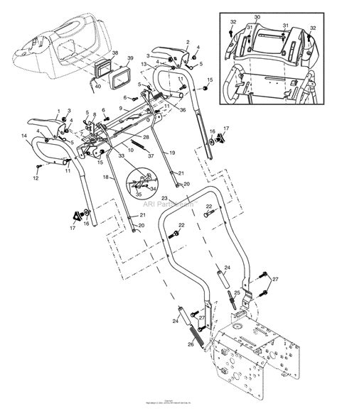 husqvarna st  hustb    parts diagram  handles