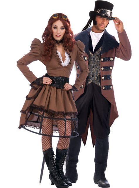 adult steampunk vickey 54 99 and adult steampunk jack 39 99 couples costumes party city