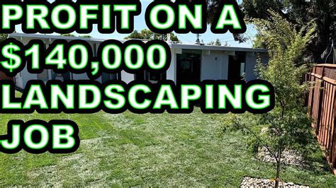 profit    landscaping job complete breakdown