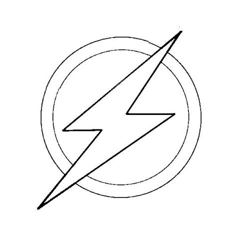 flash logo  coloring pages