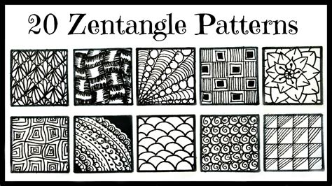 easy  zentangle patterns  beginners youtube