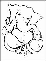 Ganesh Drawing Ganesha Easy Simple Coloring Sketch Kids Bal Drawings Lord Pages Cartoon Ji Ganpati Line Cliparts Throughout Regarding Addition sketch template