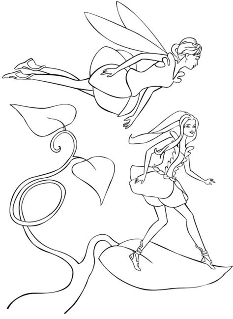 coloring pages coloring pages barbie fairytopia printable  kids