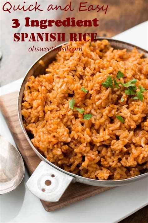 quick and easy 3 ingredient spanish rice recipe ingredients recipes
