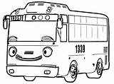 Coloring Pages Tayo Bus Little Gani Rogi Series sketch template