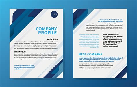 corporate company profile template vector art icons  graphics