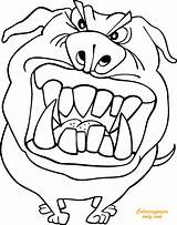 Coloring Funny Pages Dog Print Animal Printable Kids Scary Color Cool Hilarious Silly Angry Really Stupid Trolls Adults Animals Face sketch template