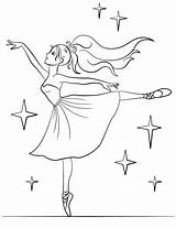 Ballerina Coloring Beautiful Pages Printable Categories sketch template