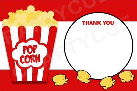 popcorn   cards printable
