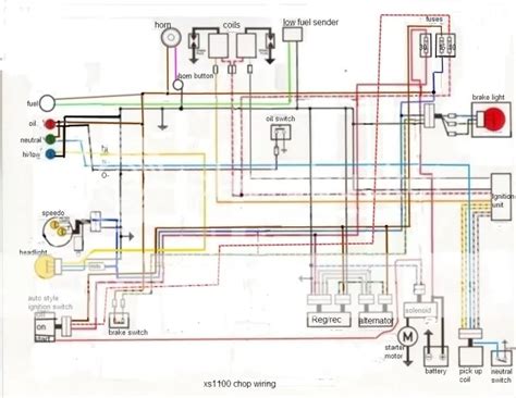 yamaha xs wiring diagram hyperikon wiring diagram