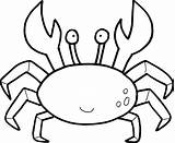 Crab Coloring Pages Horseshoe Getdrawings sketch template