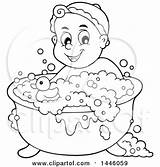 Clipart Bathing Baby Bath Tub Lineart Happy Rubber Illustration Royalty Duck Clip Vector Visekart Cliparts Clipground sketch template