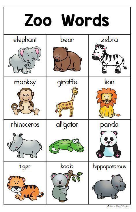 zoo writing center zoo animals preschool animal flashcards zoo