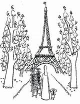 Coloring Paris Tower Pages Eiffel Printable Drawing Easy Kids Getcolorings Getdrawings Girls Color Sheets Articles Colorings sketch template