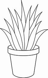 Aloe Succulent Bush Sweetclipart доску выбрать sketch template