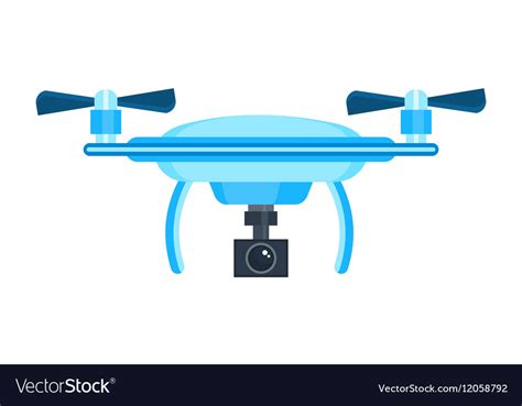 quadrocopter drone cartoon icon royalty  vector image