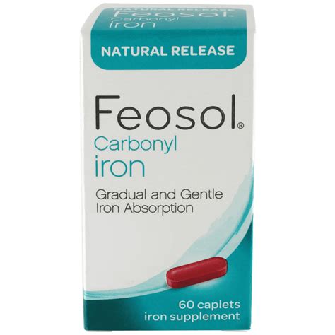 feosol natural release carbonyl iron caplets  ct walmartcom
