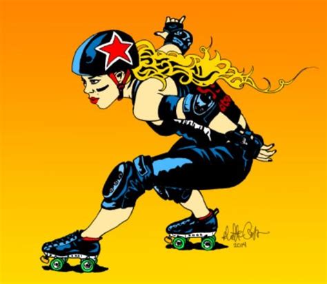 Pin By Carmen Moschell On Roller Derby Illustrations Roller Derby Art