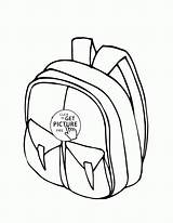 Wuppsy Schoolbag sketch template
