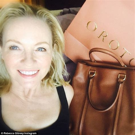 rebecca gibney flaunts darker locks and youthful glow in flashback photo daily mail online