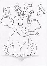 Heffalump Coloring Lumpy Pages Pooh Winnie Popular Library sketch template