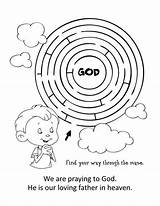 Coloring Prayer Listen Lords Will He Kids sketch template