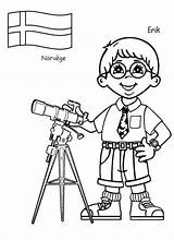 Coloring Around Pages Kid Children Erik Norwegen Kids Clipart Colouring Popular Library sketch template