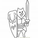 Undertale Coloring Lesser Dog Pages Kids Coloringpages101 Template sketch template