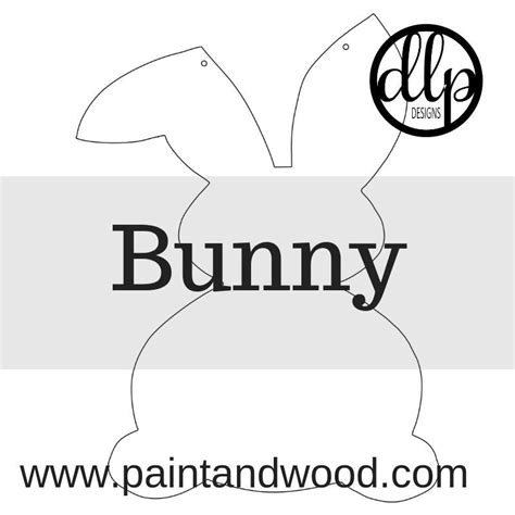 easter bunny printable template pattern bunny door hanger door