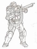 Fallout Another Exoskeleton Getdrawings sketch template