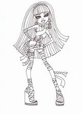 Cleo Coloring Monster High Nile Pages Sheet Printable Dolls sketch template