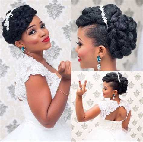 16 stunning hairstyles for nigerian brides … natural hair wedding