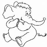 Elephant Coloring Pages Baby Elephants Printable Cute Kids Animated Olifant Sheet Animals Coloringpages1001 Fun Popular Disney sketch template