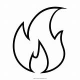 Fogo Flames Fuego Colorear Putih Hitam Feuer Vector Flamme Sketsa Feuerwehrmann sketch template