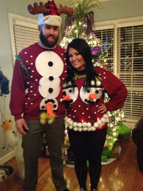 12 hilarious ugly christmas sweaters for couples oddee