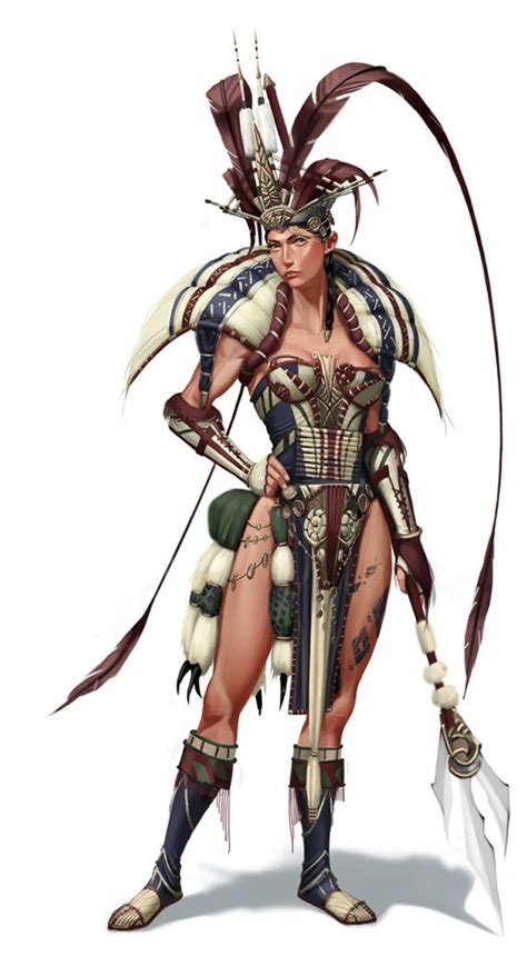 Tribal Veteran Fantasy Women Fantasy Girl Amazons