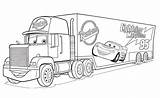 Mack Coloriage Imprimer Camion Transporteur sketch template