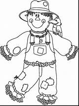 Scarecrow Coloring Pages Girl Printable Color Head Scarecrows Getcolorings Getdrawings Print Colorings sketch template