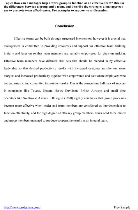 sample conclusion   research paper    conclusion