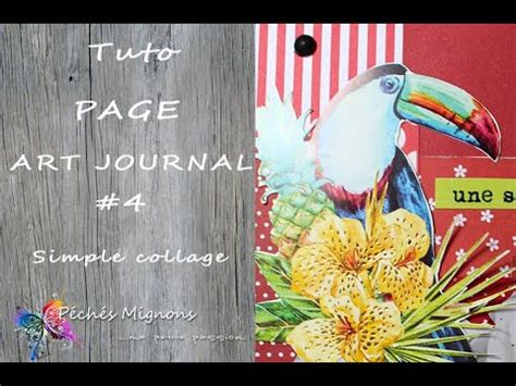 page art journal simple collage  youtube