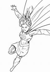 Supergirl Coloringfolder sketch template