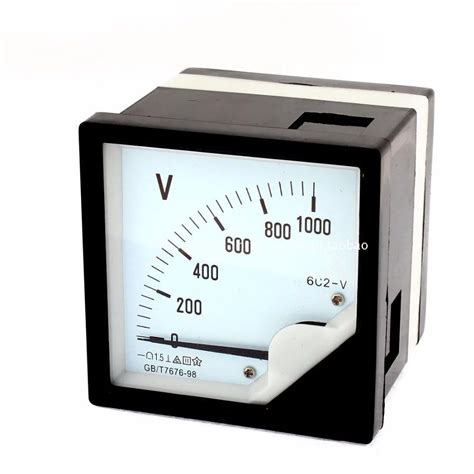 dc    accuracy panel analog voltmeter voltage meter gauge direct measurement