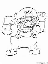 Wario Mario sketch template