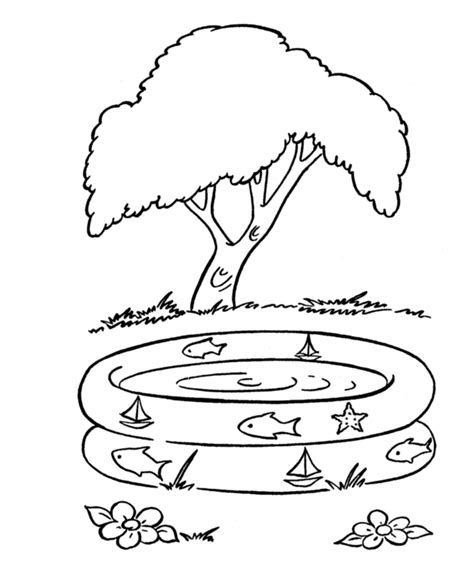 child pool  summer coloring pages disney coloring pages