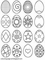 Easter Egg Eggs Coloring Printable Drawing Colouring Designs Pages Drawings Kids Multiple Sheet Patterns Symbol Line Hatching Colour Abstract Small sketch template