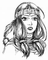 Indian Coloring Girls Pages Maiden Deviantart Drawing Drawings Tattoos Dessin Indien Native Girl American Dessins Sketches Et Realistic Biker Beattattoo sketch template