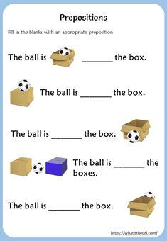 ejercicio de prepositions  place     front