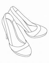 Coloring High Pages Heel Heels Sandals Shoes Kids Shoe Diamond Drawing Template Color Colouring Printable Women Getcolorings Sheets Schoenen Line sketch template