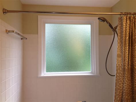 window   shower install  vinyl window  privacy glass
